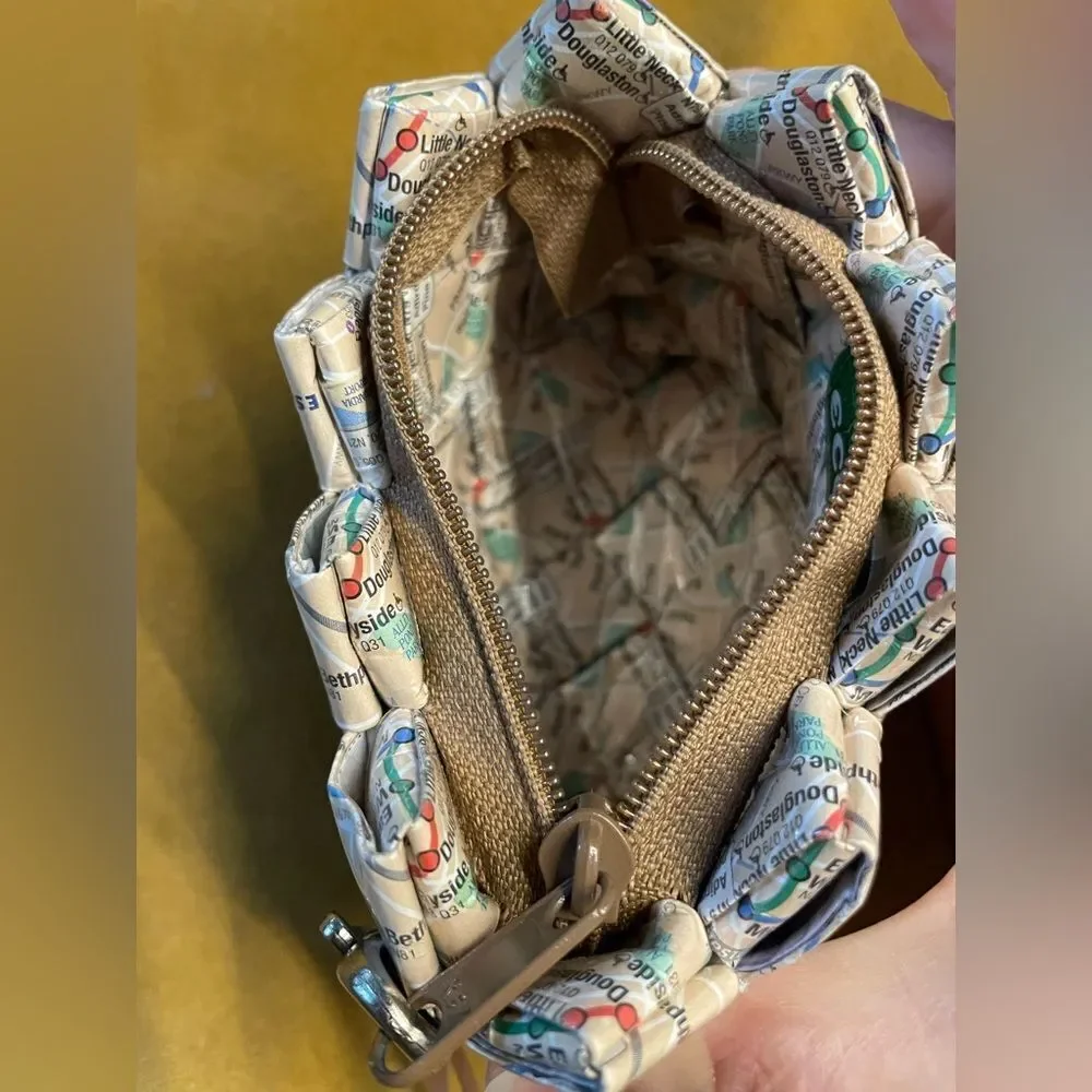 Ecoist Recycled Map Wristlet